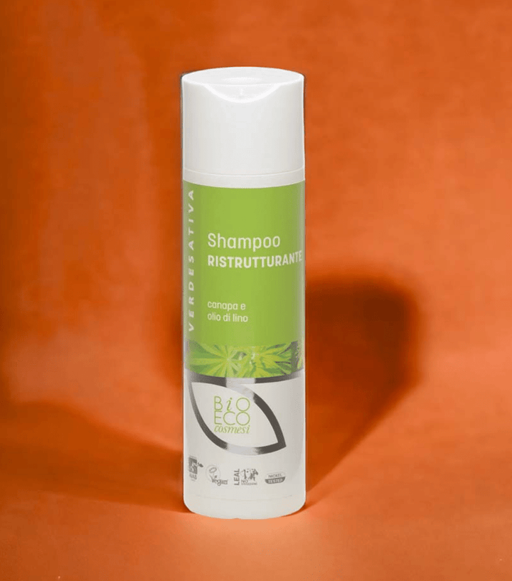 Shampoo Ristrutturante Canapa e Olio di Lino 200ml Verdesativa