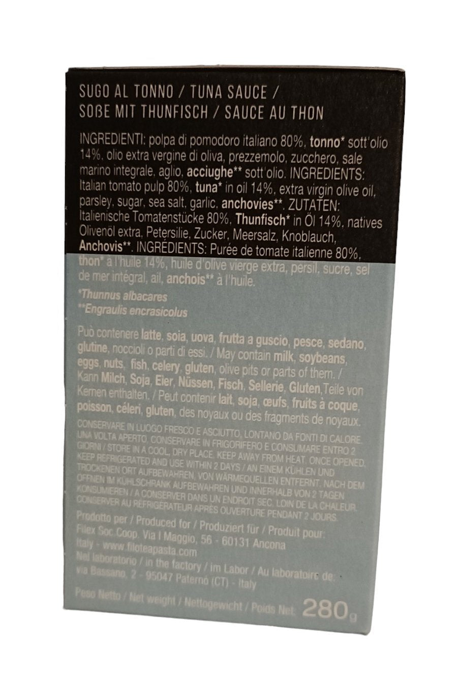 Sugo per pasta al tonno 280g Filotea