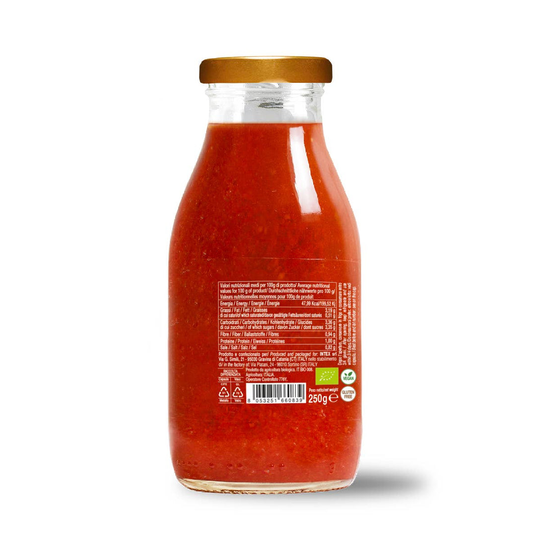 Sugo pronto di pomodoro ciliegino alla puttanesca bio 250g CONVIVIA for italian food lovers