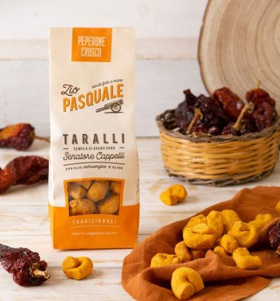 Taralli al peperone crusco 280g - Zio Pasquale - ZiaCris DispensAttiva