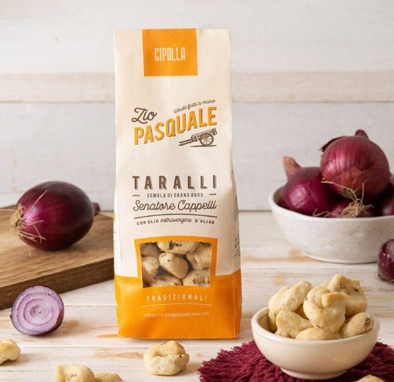 Taralli alla cipolla 280g - Zio Pasquale - ZiaCris DispensAttiva