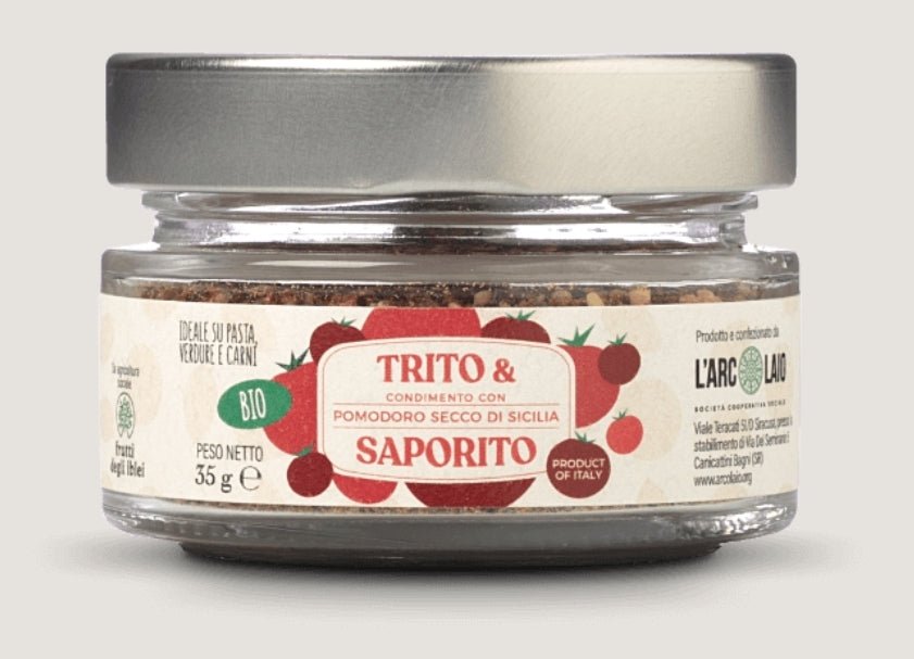Trito e saporito con pomodoro secco 35g Società Cooperativa Sociale L'Arcolaio