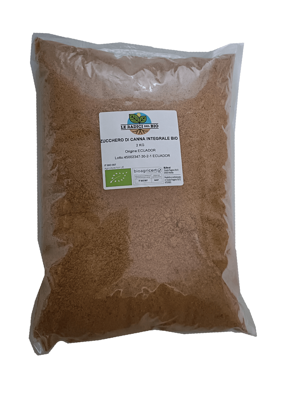 Zucchero di canna integrale (Rapadura) Ecuador bio 2kg BLife